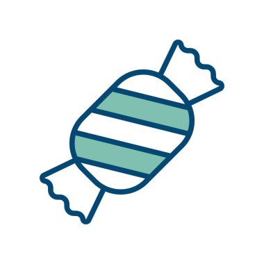 Şeker ikonu vektör tasarım şablonu beyaz arkaplan