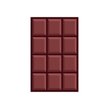 Çikolata simgesi vektör tasarım şablonu beyaz arkaplan