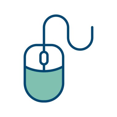 beyaz arkaplanda bilgisayar fare simgesi tasarım şablonu