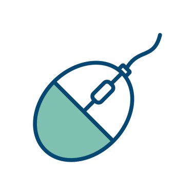 beyaz arkaplanda bilgisayar fare simgesi tasarım şablonu