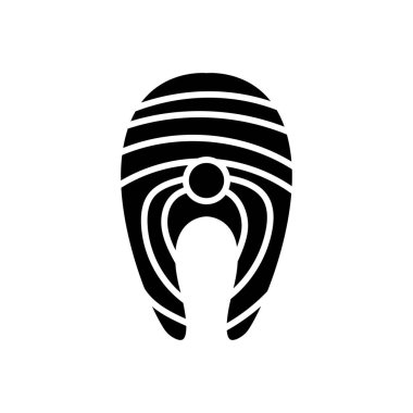 balık eti simgesi vektör şablonu beyaz arkaplanda