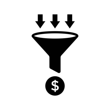 huni filtresi simge vektör tasarım şablonu beyaz arkaplan