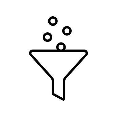 huni filtresi simge vektör tasarım şablonu beyaz arkaplan