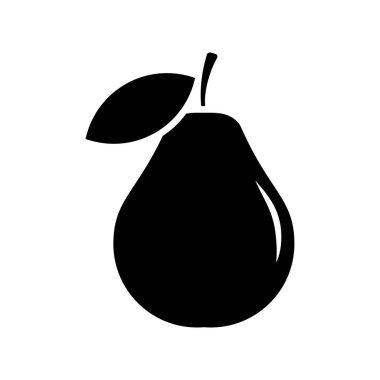 guava meyve simgesi vektör tasarım şablonu beyaz arkaplan