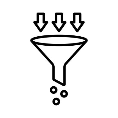 huni filtresi simge vektör tasarım şablonu beyaz arkaplan