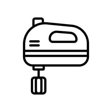 el karıştırıcı simgesi vektör tasarım şablonu beyaz arkaplan