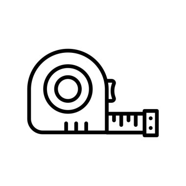 Ölçüm şeridi simge vektör tasarım şablonu beyaz arkaplan