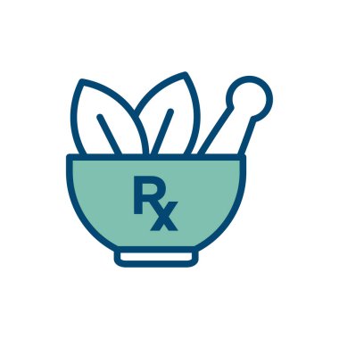 Havan ve tokmak simgesi vektör tasarım şablonu beyaz arkaplan