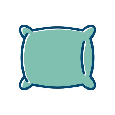 yastık simgesi vektör tasarım şablonu beyaz arkaplan