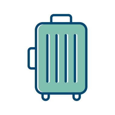 seyahat çantası simge vektör tasarım şablonu beyaz arkaplan