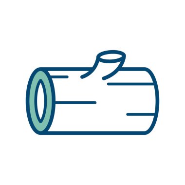 Kereste ağaç simgesi vektör şablonu beyaz arkaplanda