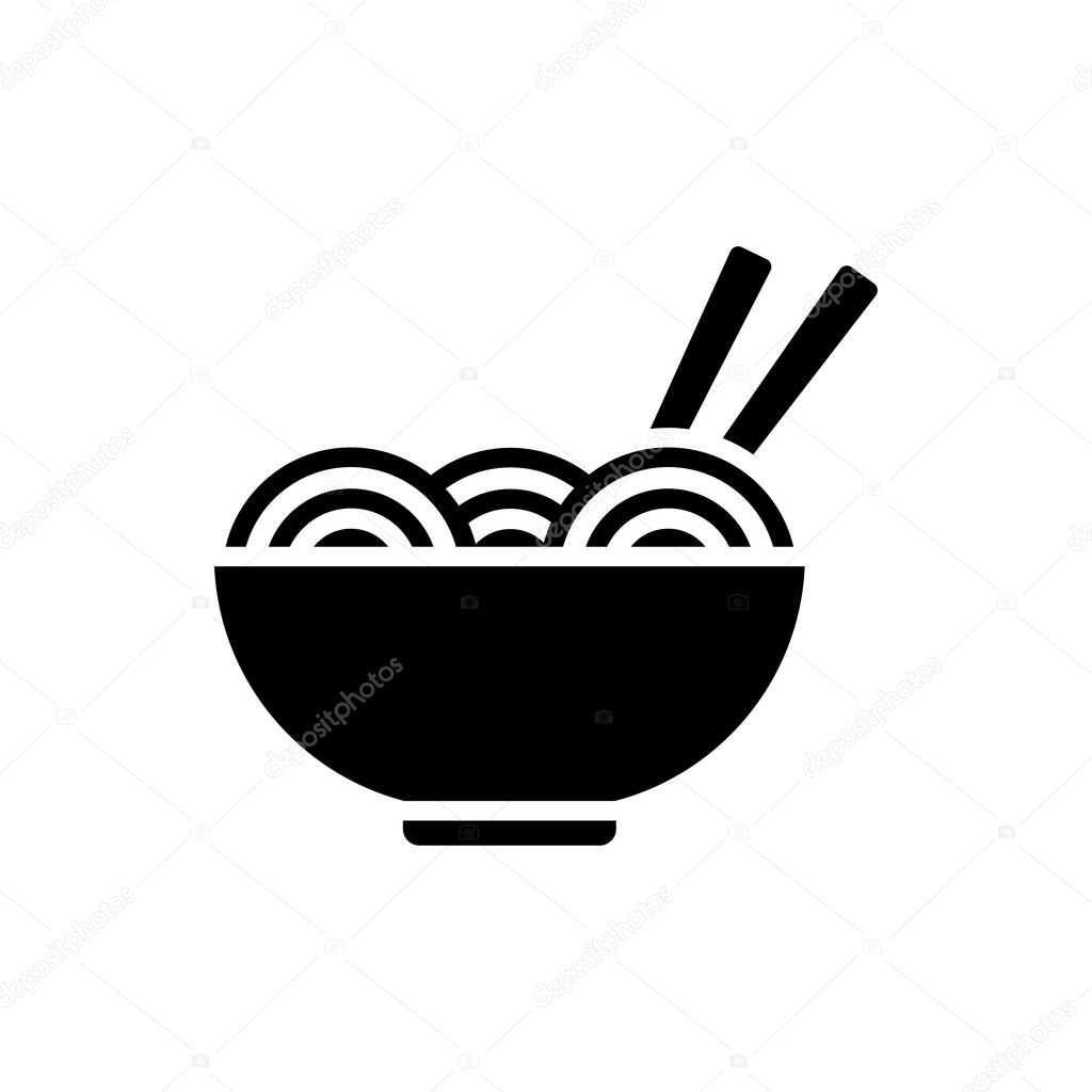 Bowl icon vector design template in white background