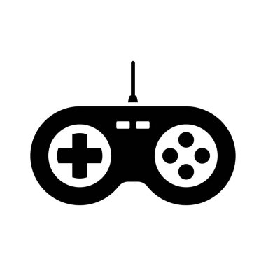 Oyun denetleyici simge vektör tasarım şablonu beyaz arkaplan