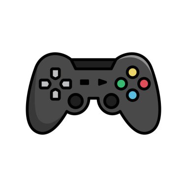 Oyun denetleyici simge vektör tasarım şablonu beyaz arkaplan
