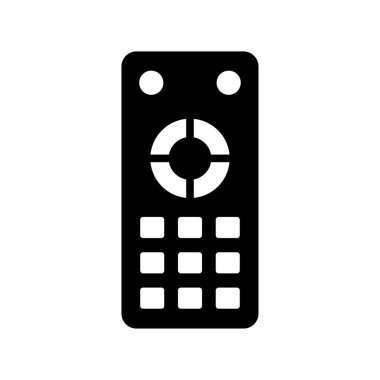 Uzaktan kontrol simgesi vektör tasarım şablonu beyaz arkaplan