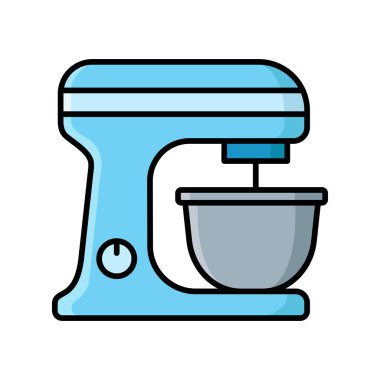 Karıştırıcı simgesi vektör tasarım şablonunu beyaz arkaplanda göster