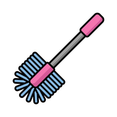 tuvalet fırçası ikon vektör tasarım şablonu beyaz arkaplan