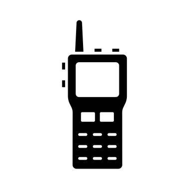 telsiz talkie simge vektör tasarım şablonu beyaz arkaplan