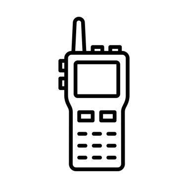 telsiz talkie simge vektör tasarım şablonu beyaz arkaplan