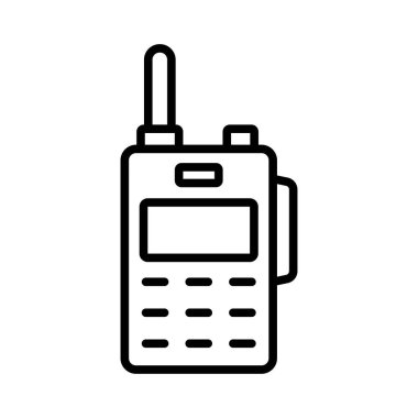 telsiz talkie simge vektör tasarım şablonu beyaz arkaplan