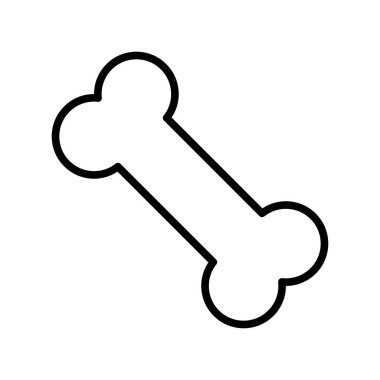 Beyaz arkaplanda kemik simgesi tasarım şablonu