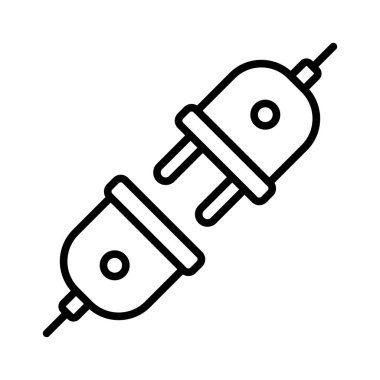 elektrik dolgu simgesi vektör tasarım şablonu beyaz arkaplan