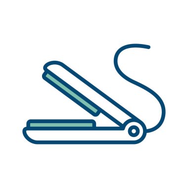 saç demiri ikon vektör tasarım şablonu beyaz arkaplan