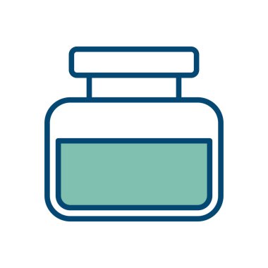 Beyaz arkaplanda mürekkep simgesi tasarım şablonu