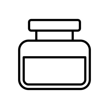 Beyaz arkaplanda mürekkep simgesi tasarım şablonu