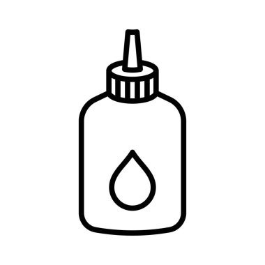 Beyaz arkaplanda yağ simgesi tasarım şablonu dikiliyor