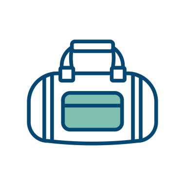 spor çantası ikon vektör tasarım şablonu beyaz arkaplan