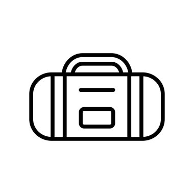 spor çantası ikon vektör tasarım şablonu beyaz arkaplan