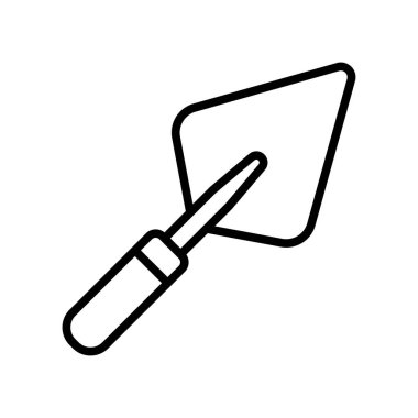 Beyaz arkaplanda mala simgesi tasarım şablonu