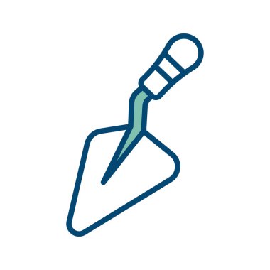 Beyaz arkaplanda mala simgesi tasarım şablonu