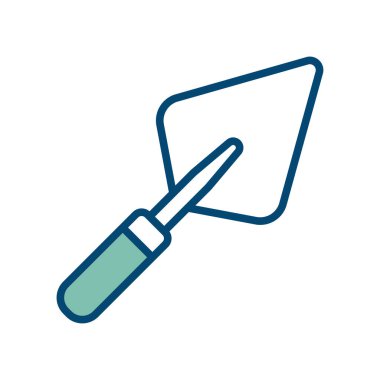 Beyaz arkaplanda mala simgesi tasarım şablonu