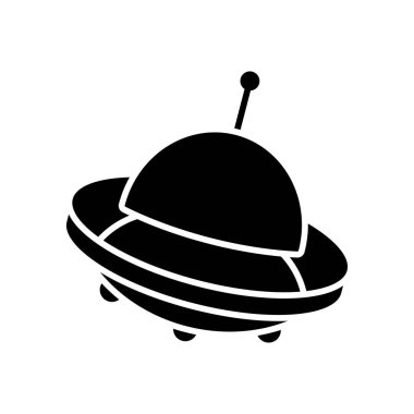 UFO simge vektör tasarım şablonu beyaz arkaplan