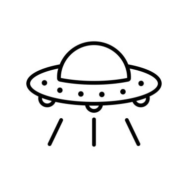 UFO simge vektör tasarım şablonu beyaz arkaplan