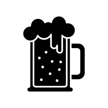 bira ikonu vektör tasarım şablonu beyaz arkaplan