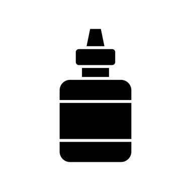 Beyaz arkaplanda göz damlası ikon vektör tasarım şablonu