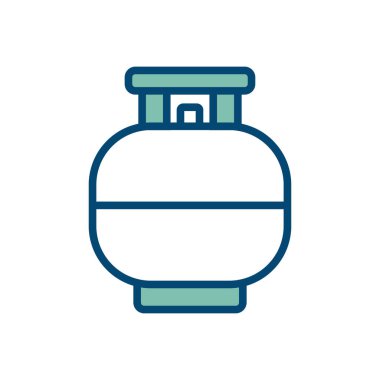 gaz tankı ikonu vektör tasarım şablonu beyaz arkaplan