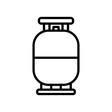 gaz tankı ikonu vektör tasarım şablonu beyaz arkaplan