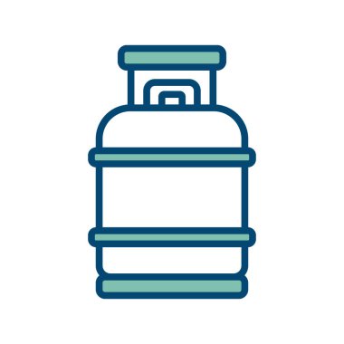 gaz tankı ikonu vektör tasarım şablonu beyaz arkaplan