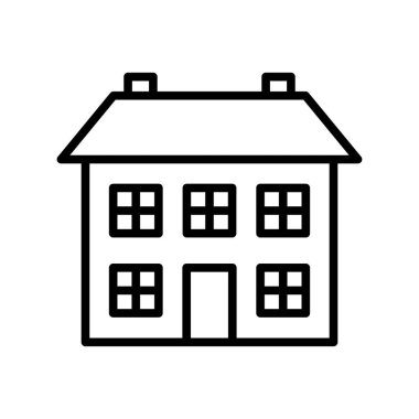 ev - ev simgesi vektör tasarım şablonu beyaz arkaplan