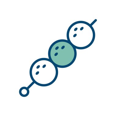 Köfteler simge vektör tasarım şablonu beyaz arkaplan