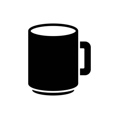 beyaz arkaplanda kupa simgesi tasarım şablonu