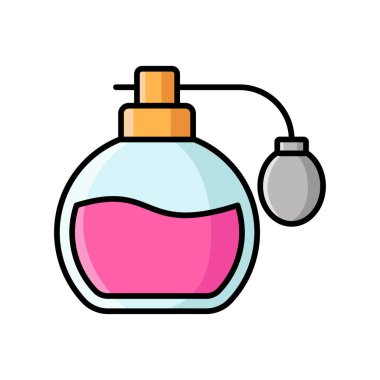 Parfüm simgesi tasarım şablonu beyaz arkaplan