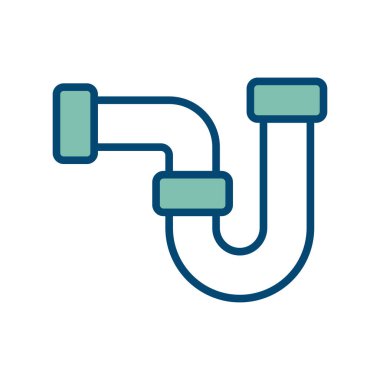 Boru tesisatı ikon vektör tasarım şablonu beyaz arkaplan