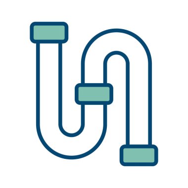 Boru tesisatı ikon vektör tasarım şablonu beyaz arkaplan