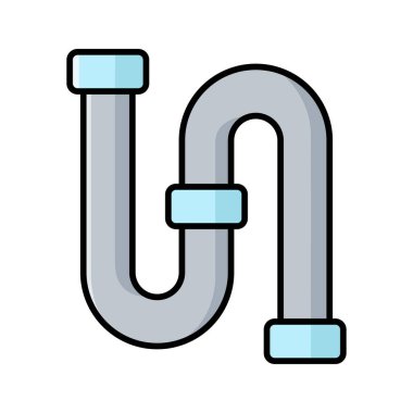 Boru tesisatı ikon vektör tasarım şablonu beyaz arkaplan