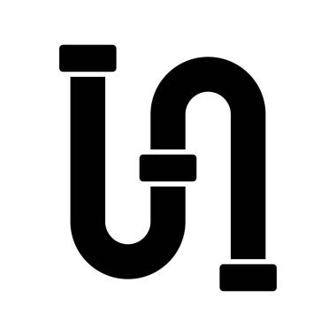 Boru tesisatı ikon vektör tasarım şablonu beyaz arkaplan